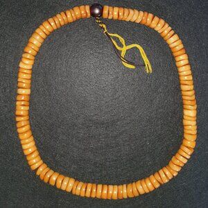 Rare Old Tibetan Vintage Genuine Himalayan Yak Bone Mala Necklace – 108 Beads